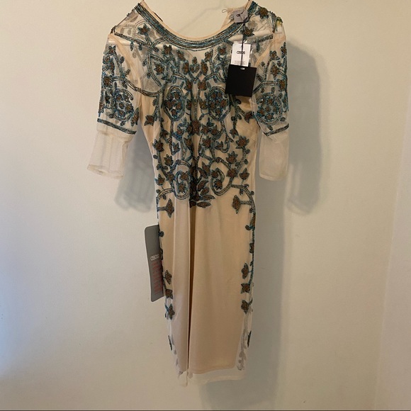 ASOS Dresses & Skirts - NWT, ASOS, size 0, nude, beaded dress